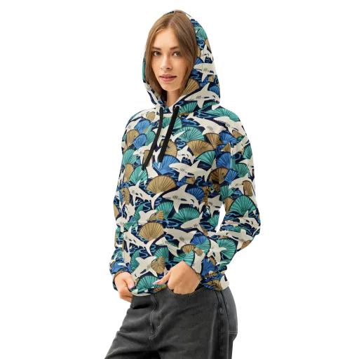 Tidal Fang on a Cotton Hoodie