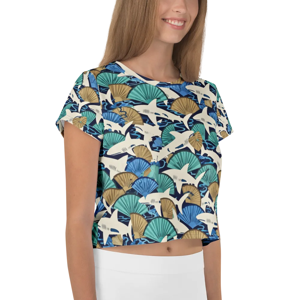 Tidal Fang on Crop Tee — Right