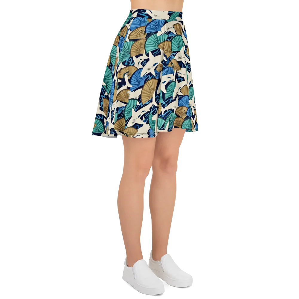 Tidal Fang on Skater Skirt — Right