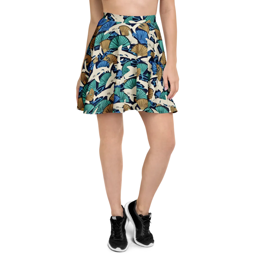 Tidal Fang on Skater Skirt — Front