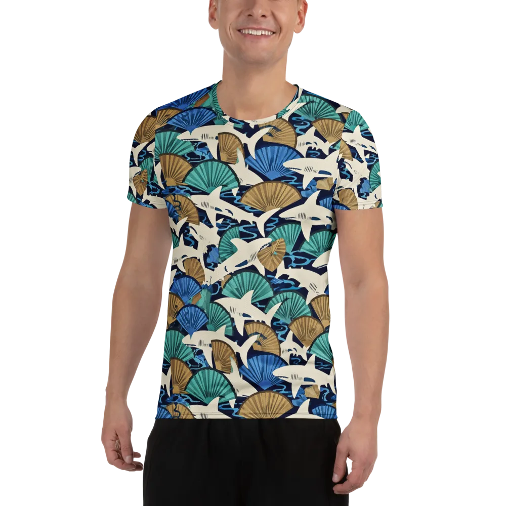 Tidal Fang on Men's Athletic T-Shirt — Front