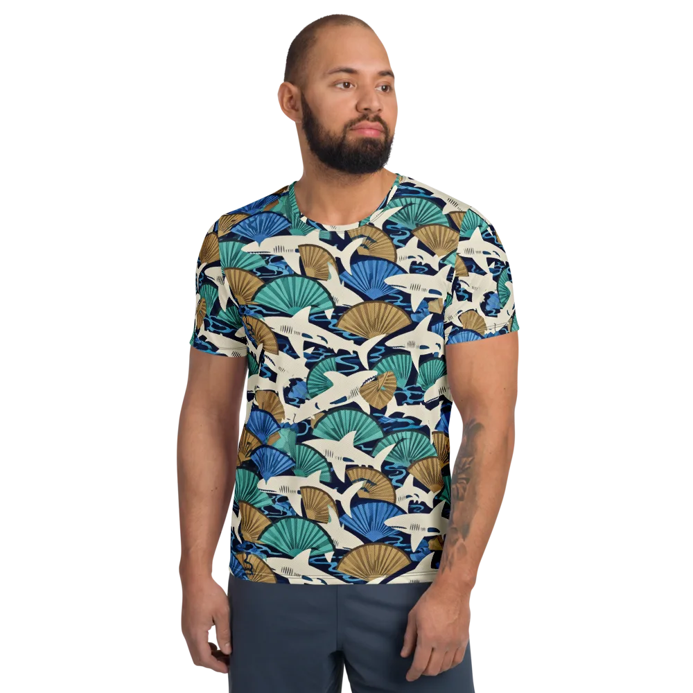 Tidal Fang on Men's Athletic T-Shirt — Front