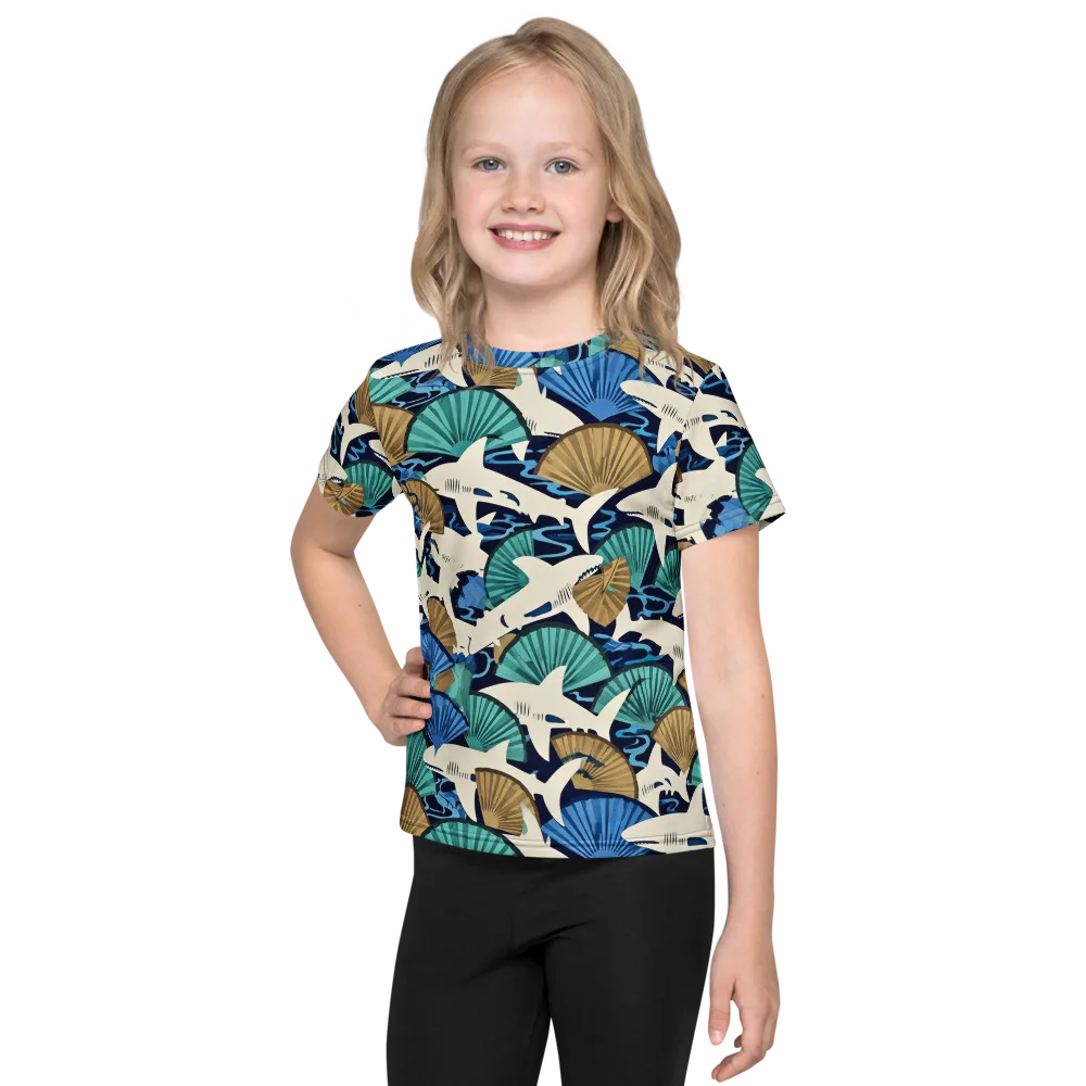 Tidal Fang on Kids Crew Neck T-Shirt — Front