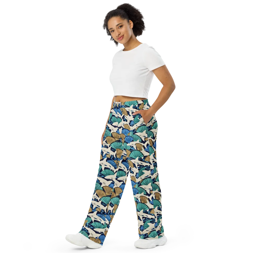 Tidal Fang on Wide-Leg Pants — Left Front
