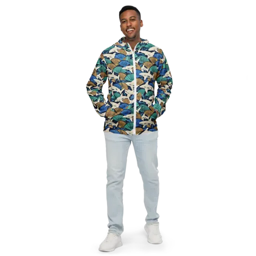 Tidal Fang on a Men's Windbreaker