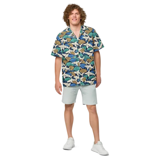 Tidal Fang on a Button Shirt