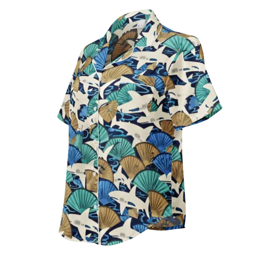 Tidal Fang on a Women's Short Sleeve Pajama Top