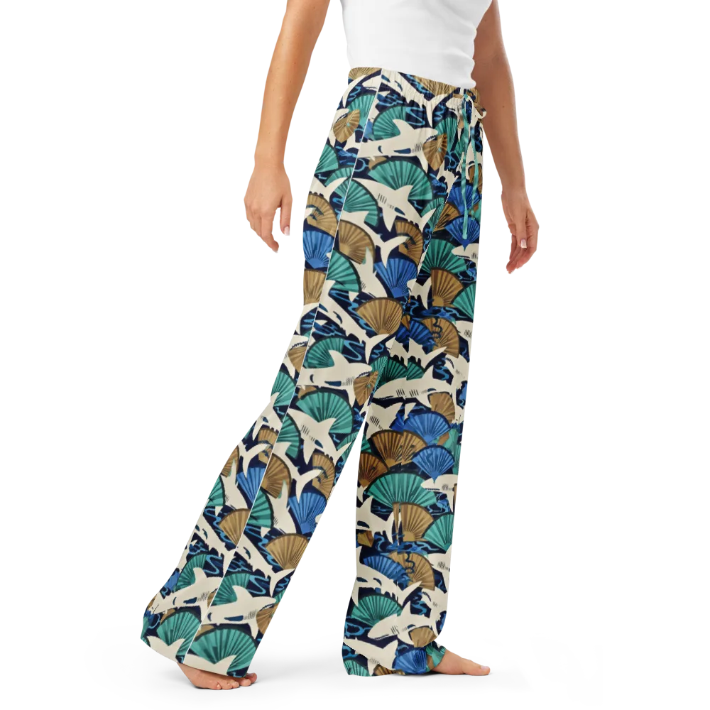Tidal Fang on Women's Pajama Pants — Right Front