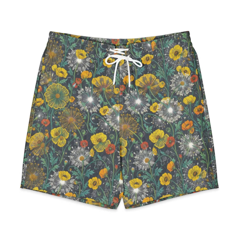 Poppy Cipher on Men's Board Shorts — Front