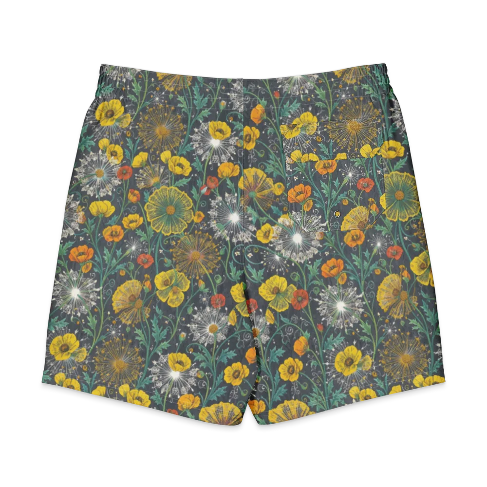 Poppy Cipher on Men's Board Shorts — Back