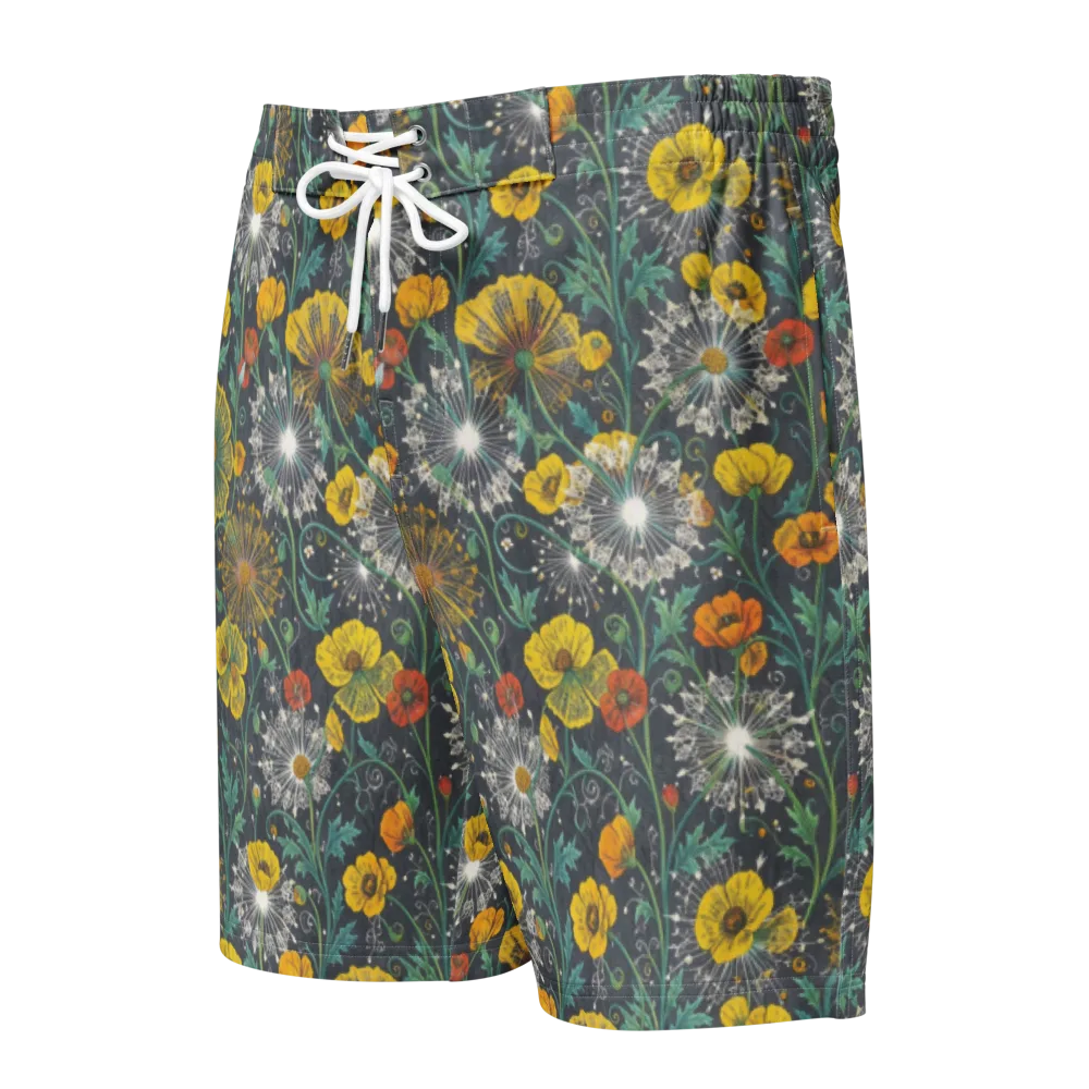 Poppy Cipher on Men's Board Shorts — Front
