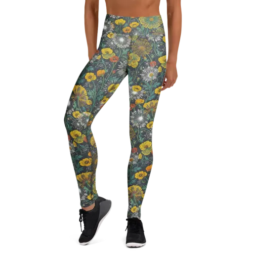 Poppy Cipher on a Yoga Leggings