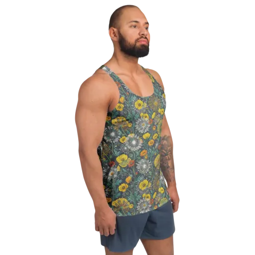 Poppy Cipher on a Men's Tank Top