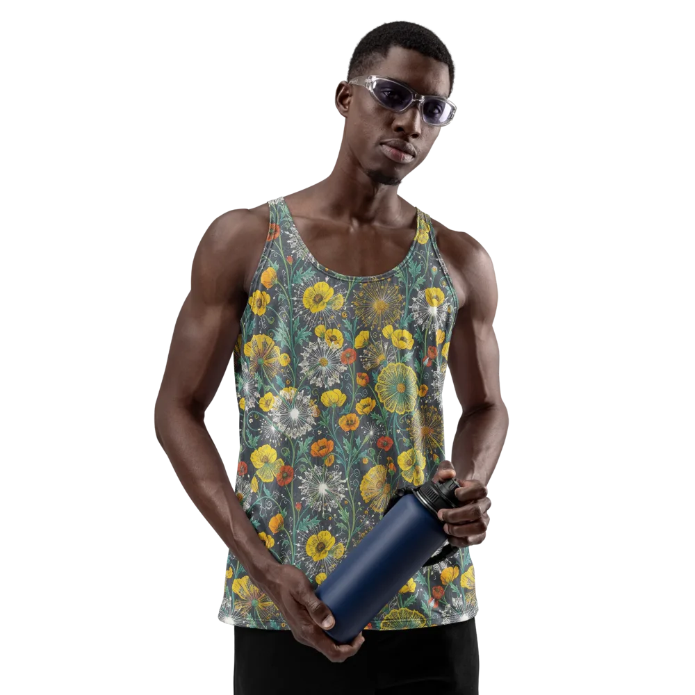 Poppy Cipher on Men's Tank Top — Front