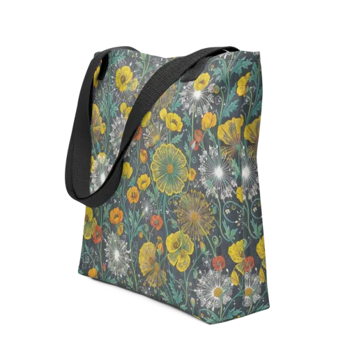 Poppy Cipher on a Tote Bag