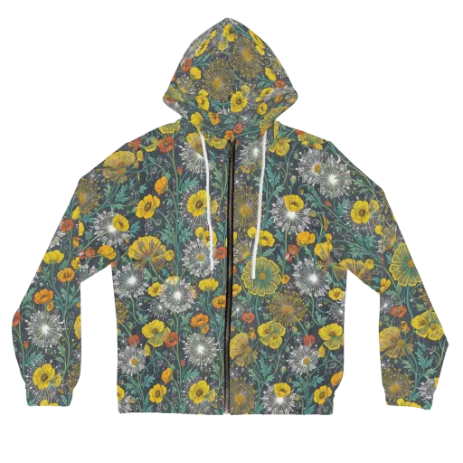Poppy Cipher on a Women's Full-Zip Hoodie