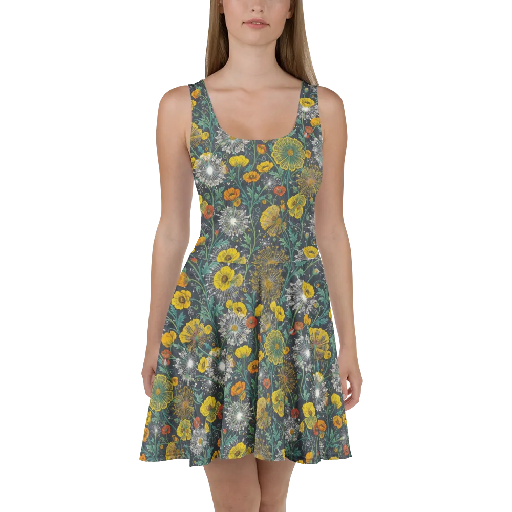 Poppy Cipher on Skater Dress — Front
