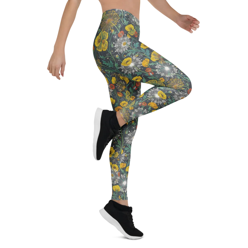 Poppy Cipher on Leggings — Right