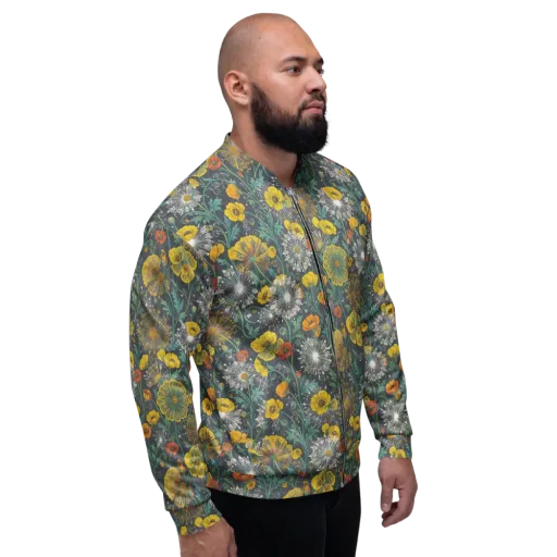 Poppy Cipher on a Bomber Jacket