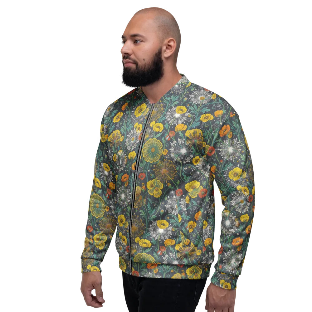Poppy Cipher on Bomber Jacket — Left