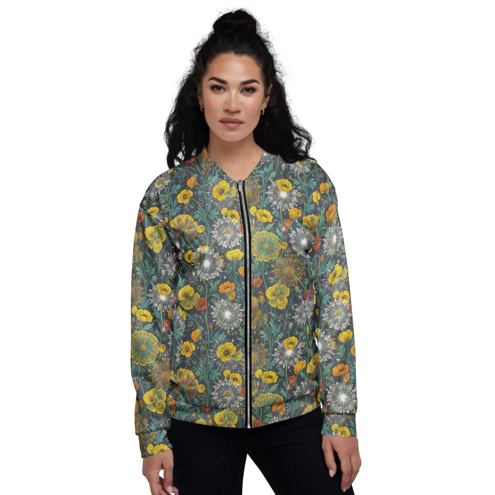 Poppy Cipher on Bomber Jacket — Front