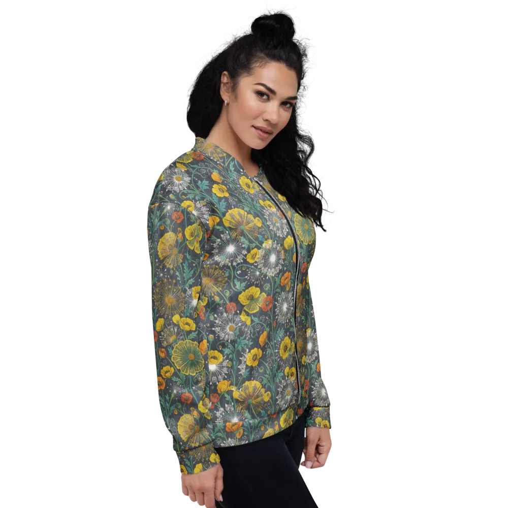 Poppy Cipher on Bomber Jacket — Right