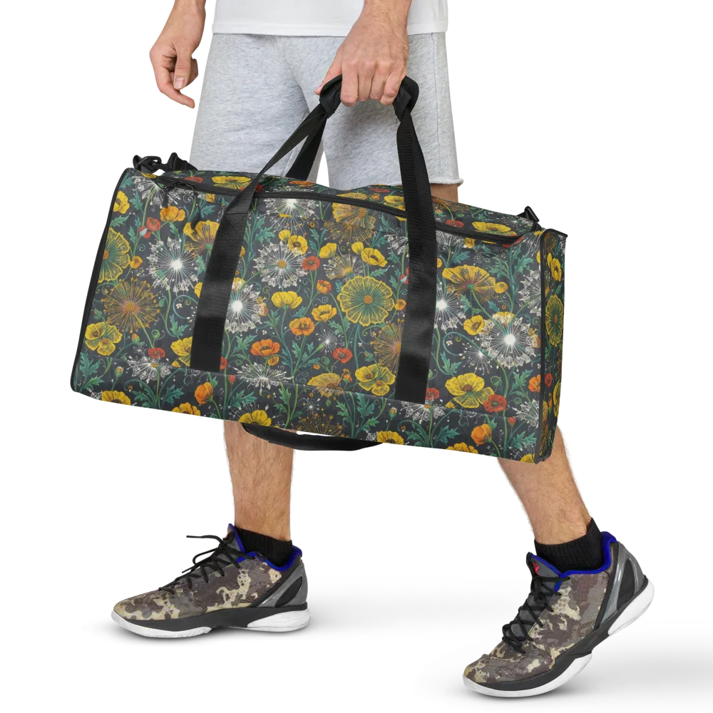 Poppy Cipher on Duffle Bag — Front