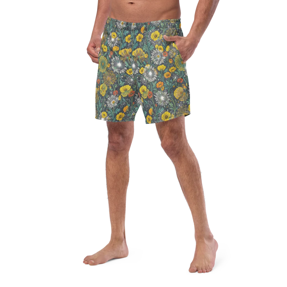Poppy Cipher on Swim Trunks — Left Front