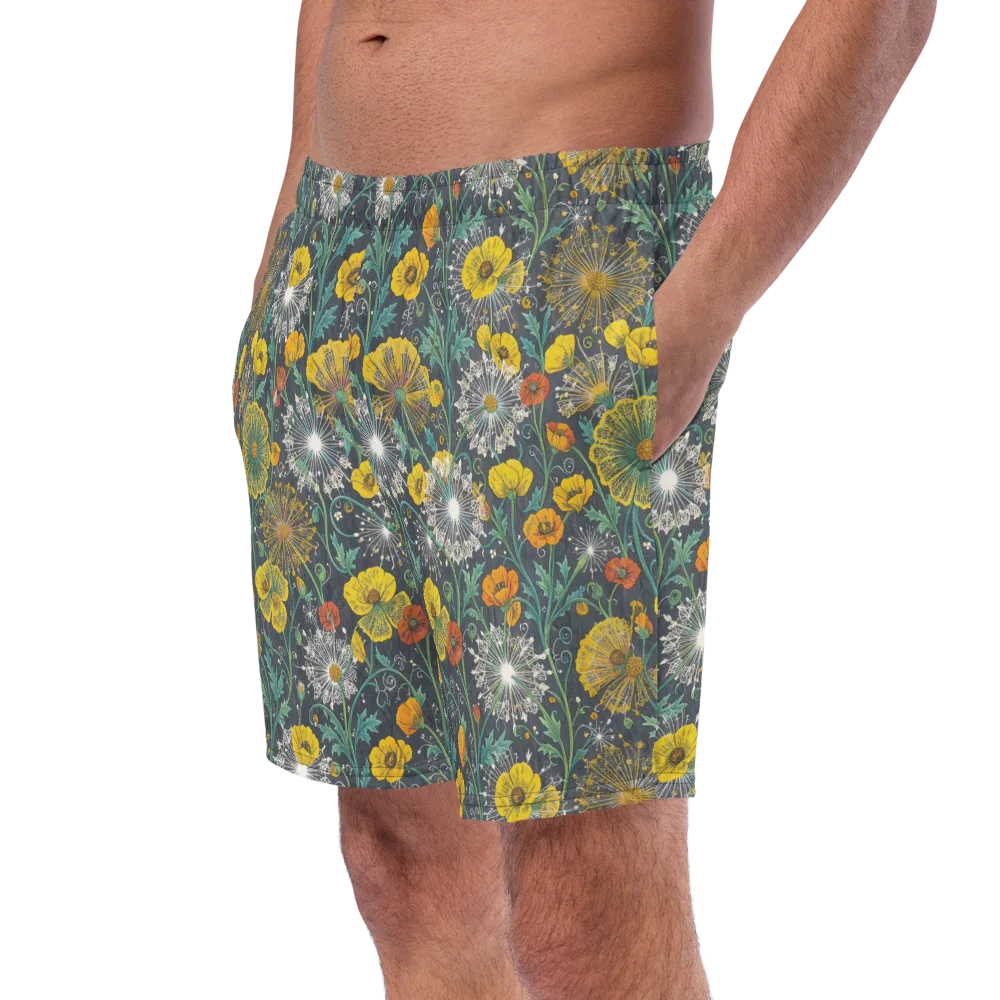 Poppy Cipher on Swim Trunks — Left Front