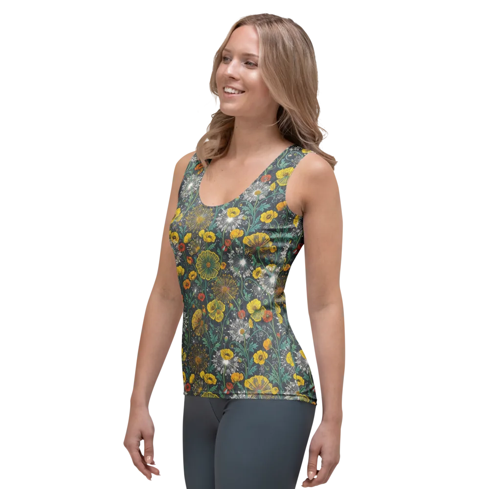 Poppy Cipher on Women's Tank Top — Left Front