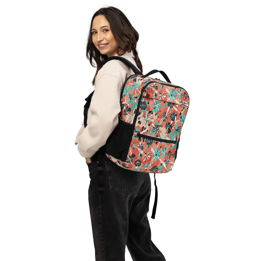 Riviera Bloom on Utility Backpack — Back