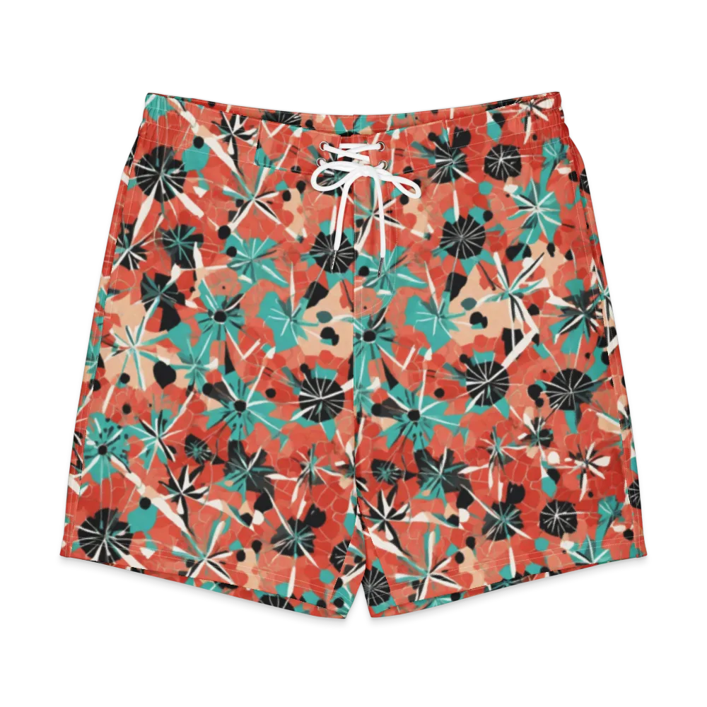 Riviera Bloom on Men's Board Shorts — Front