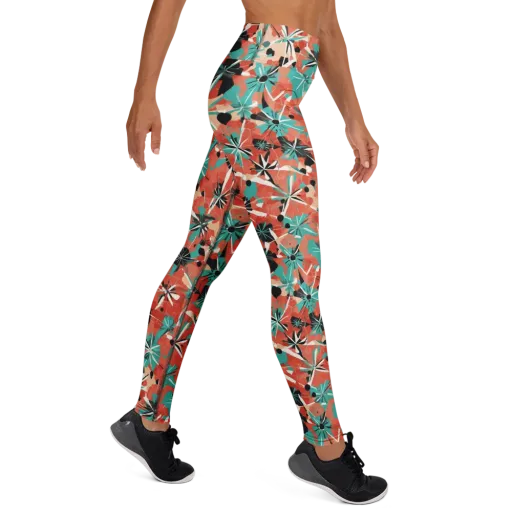 Riviera Bloom on a Yoga Leggings