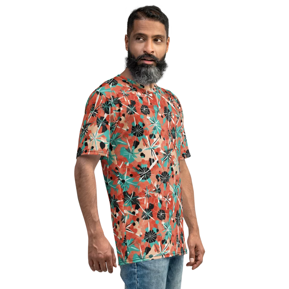 Riviera Bloom on Men's Crew Neck T-Shirt — Right