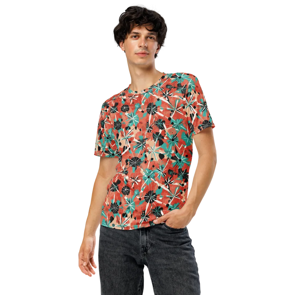 Riviera Bloom on Men's Crew Neck T-Shirt — Front