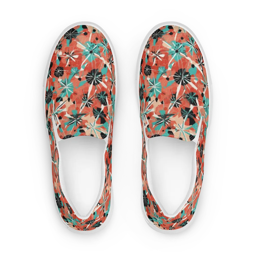Riviera Bloom on Men's Slip-On Canvas Shoes — Front