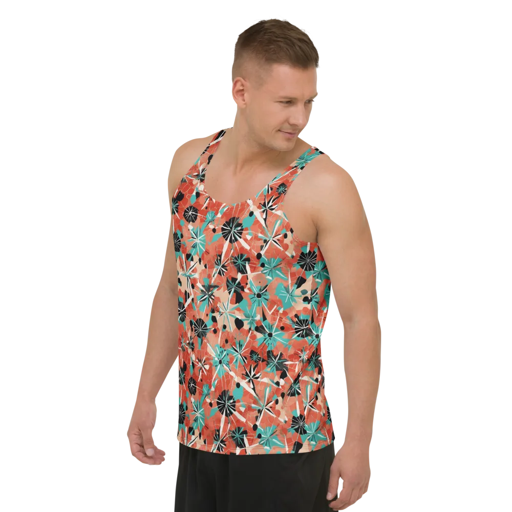 Riviera Bloom on Men's Tank Top — Left Front