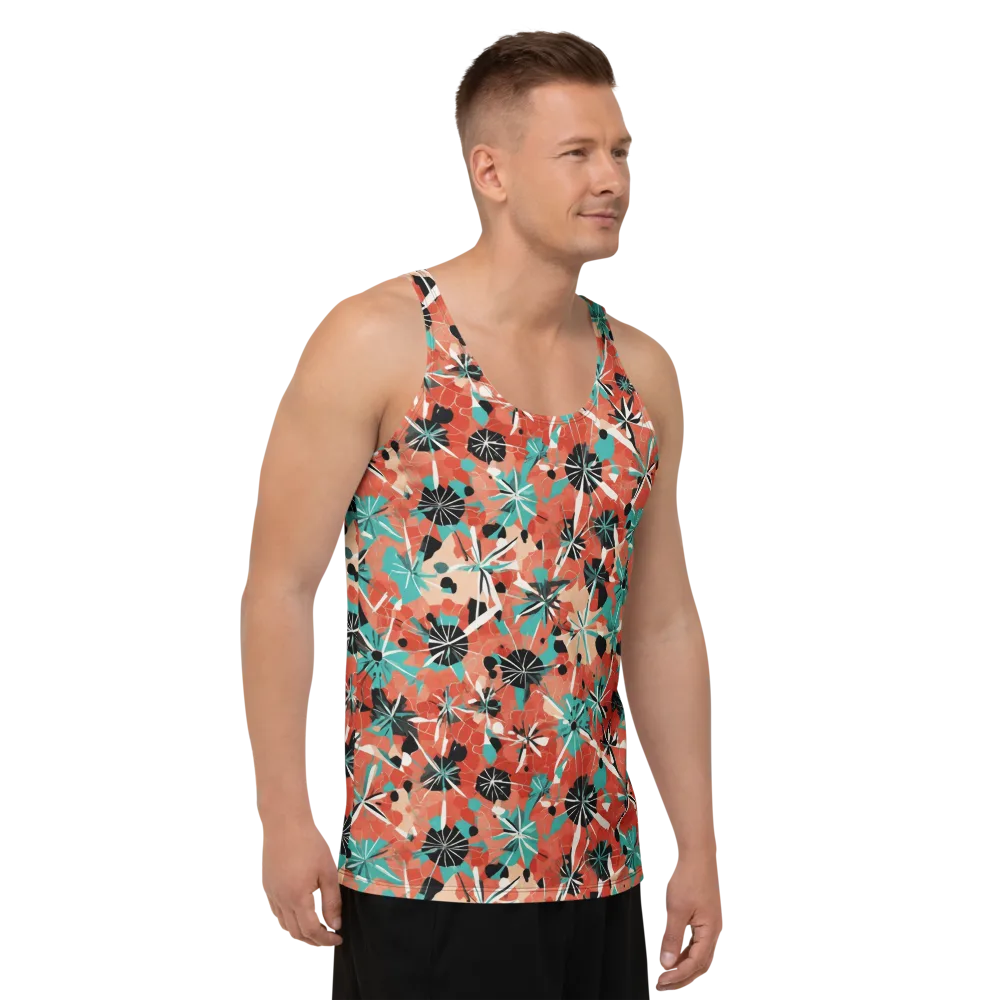 Riviera Bloom on Men's Tank Top — Right Front