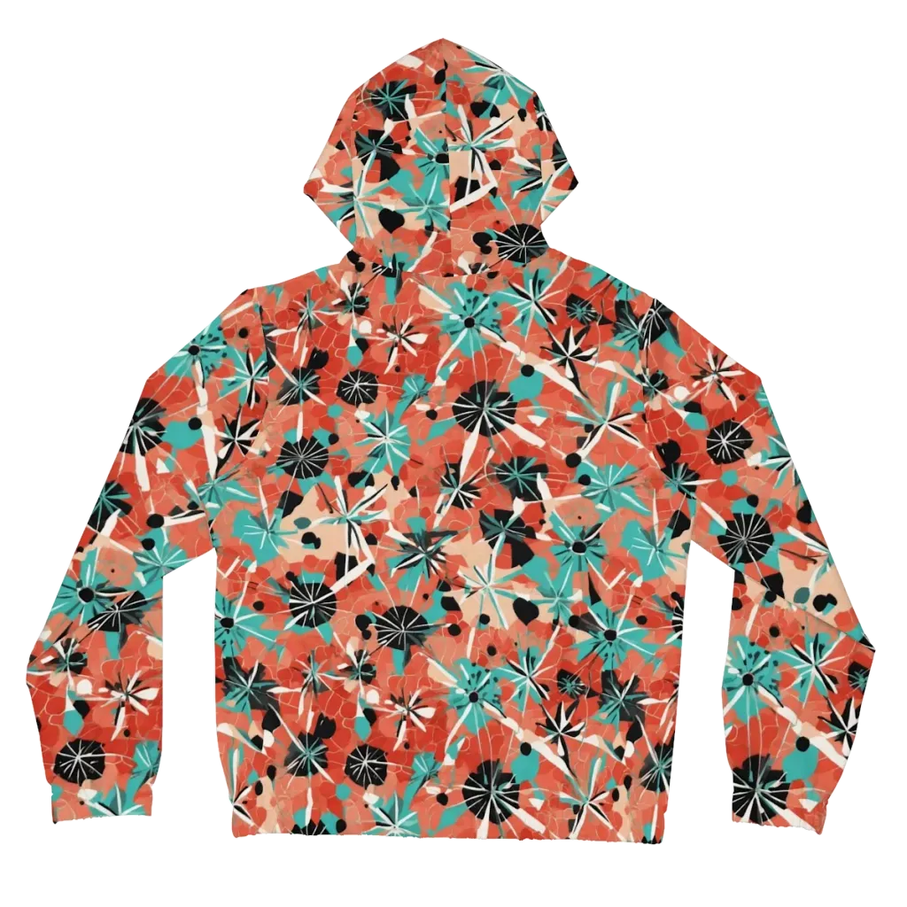Riviera Bloom on Women's Full-Zip Hoodie — Back