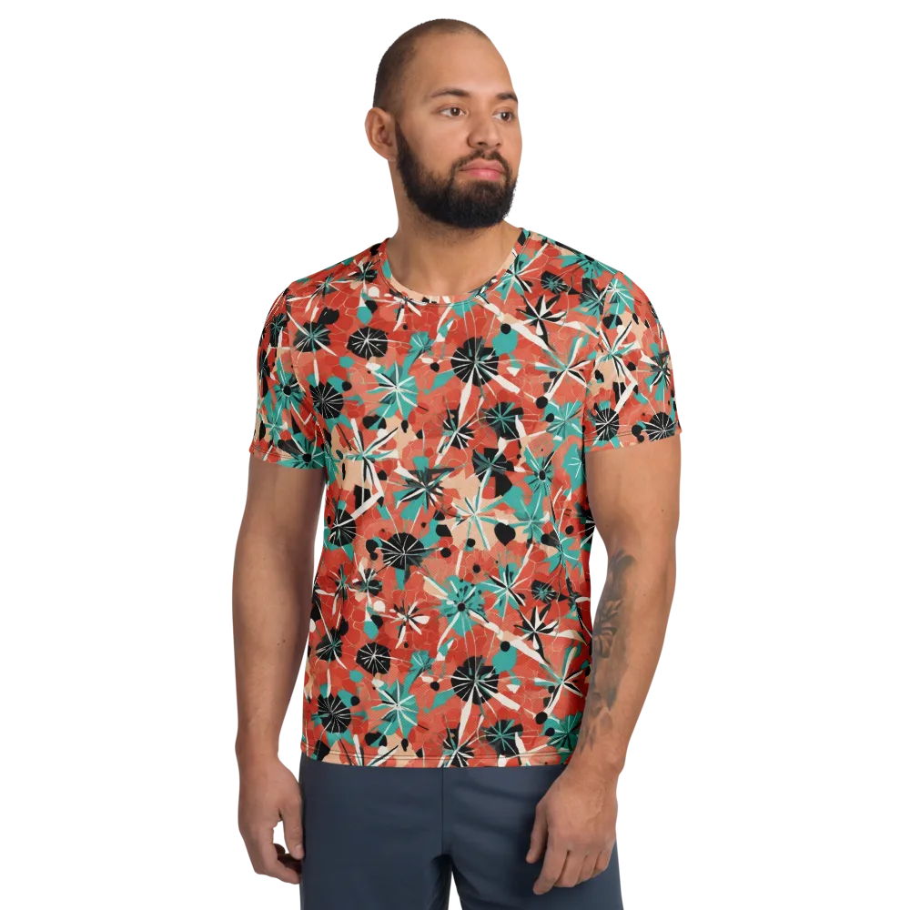 Riviera Bloom on Men's Athletic T-Shirt — Front