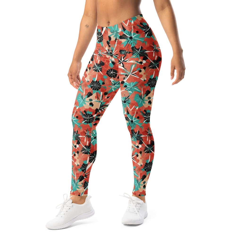 Riviera Bloom on Leggings — Left Front