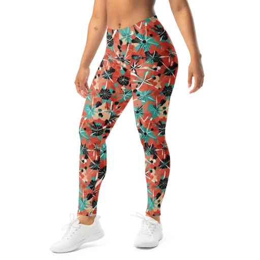 Riviera Bloom on a Leggings