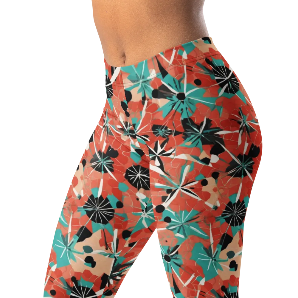 Riviera Bloom on Leggings — Left Front