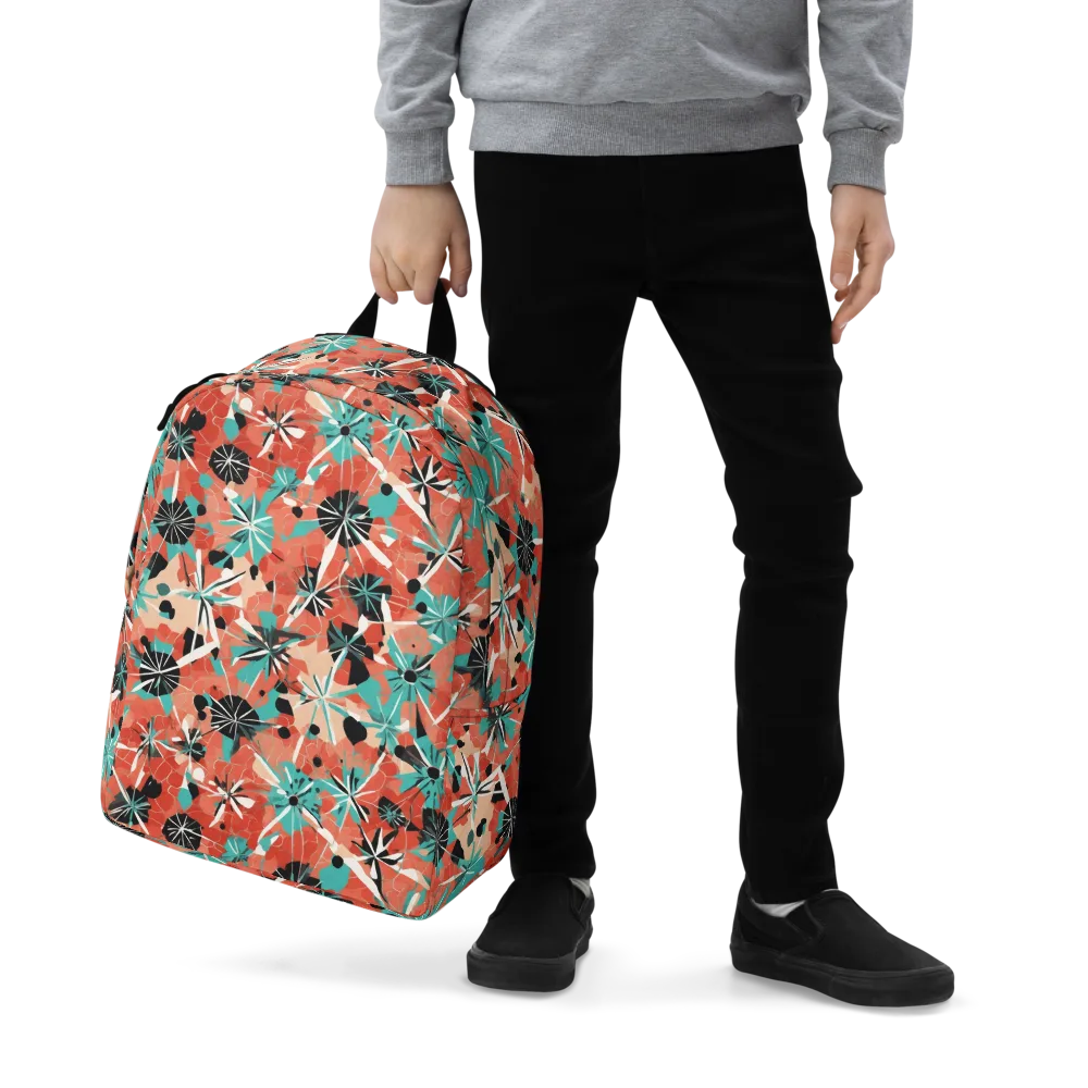 Riviera Bloom on Minimalist Backpack — Zoomed-in