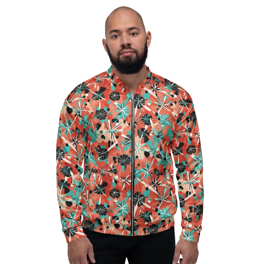 Riviera Bloom on Bomber Jacket — Front
