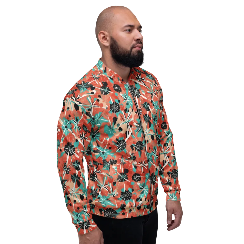 Riviera Bloom on Bomber Jacket — Right