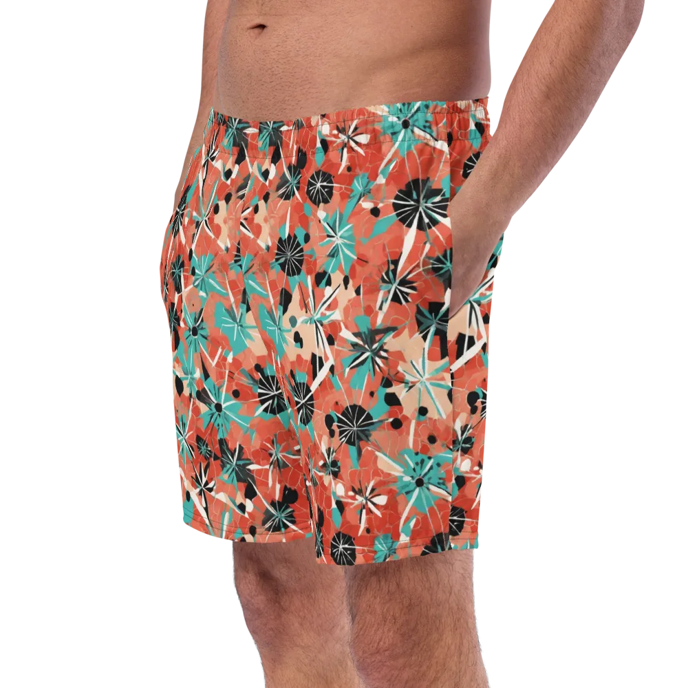 Riviera Bloom on Swim Trunks — Left Front