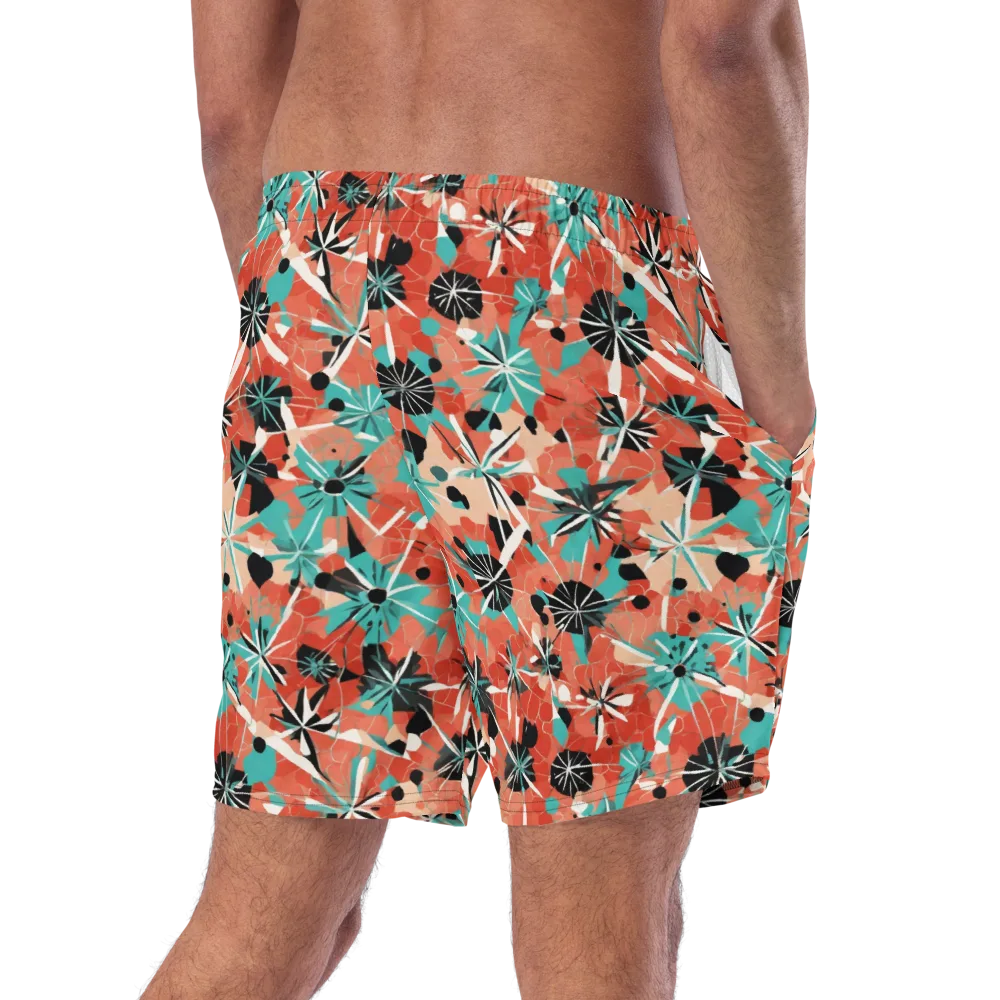 Riviera Bloom on Swim Trunks — Right Back
