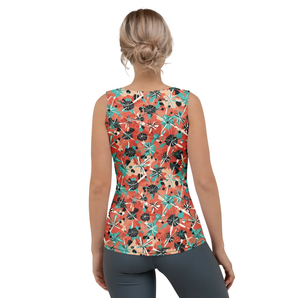 Riviera Bloom on Women's Tank Top — Back