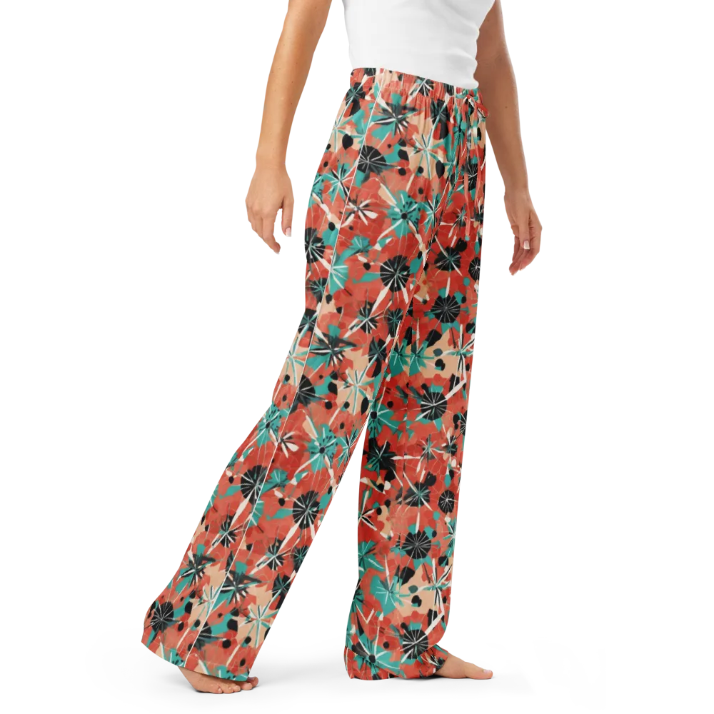 Riviera Bloom on Women's Pajama Pants — Right Front